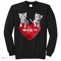 Abolish ICE Valentine Heart Kittens Anti ICE  Sweatshirt thumb 0