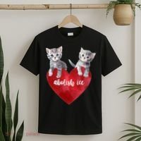 Abolish ICE Valentine Heart Kittens Anti ICE  T-Shirt thumb 2