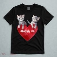 Abolish ICE Valentine Heart Kittens Anti ICE  T-Shirt thumb 5