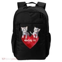Abolish ICE Valentine Heart Kittens Anti ICE  Backpack thumb 0