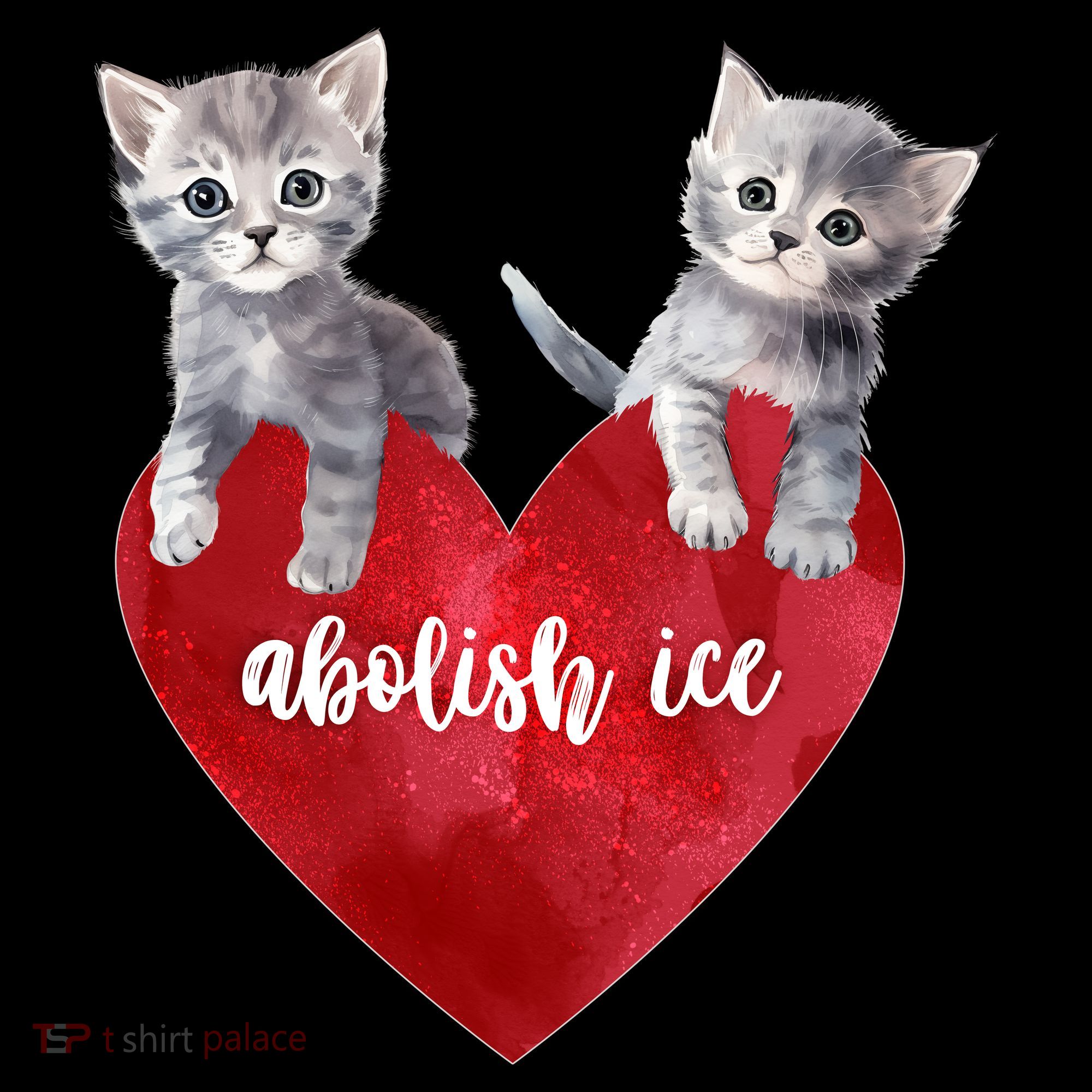 Abolish ICE Valentine Heart Kittens Anti ICE  Coffee Mug