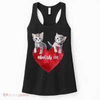 Abolish ICE Valentine Heart Kittens Anti ICE  Women's Tank Top thumb 0