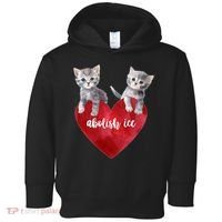 Abolish ICE Valentine Heart Kittens Anti ICE  Toddler Hoodie thumb 0