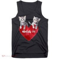 Abolish ICE Valentine Heart Kittens Anti ICE  Tank Top thumb 0