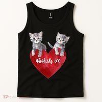 Abolish ICE Valentine Heart Kittens Anti ICE  Tank Top thumb 2