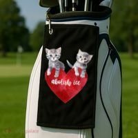 Abolish ICE Valentine Heart Kittens Anti ICE  Golf Towel thumb 2