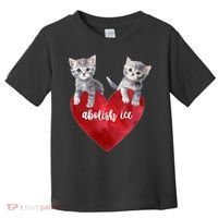 Abolish ICE Valentine Heart Kittens Anti ICE  Toddler T-Shirt thumb 0