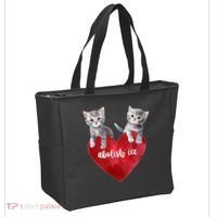 Abolish ICE Valentine Heart Kittens Anti ICE  Tote Bag thumb 2