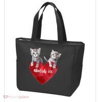 Abolish ICE Valentine Heart Kittens Anti ICE  Tote Bag thumb 3