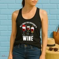 All I Want Christmas Is Wine Women's Tank Top thumb 2