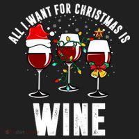 All I Want Christmas Is Wine Hat thumb 2