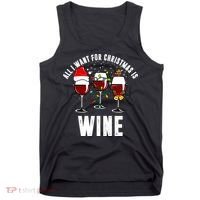 All I Want Christmas Is Wine Tank Top thumb 0