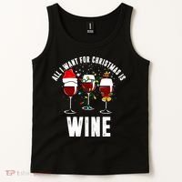 All I Want Christmas Is Wine Tank Top thumb 2