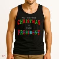 All I Want For Christmas Is A New President Tank Top thumb 3