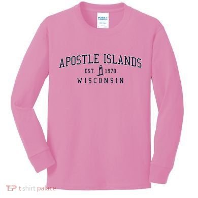 Apostle Islands Wisconsin Kids Long Sleeve Shirt