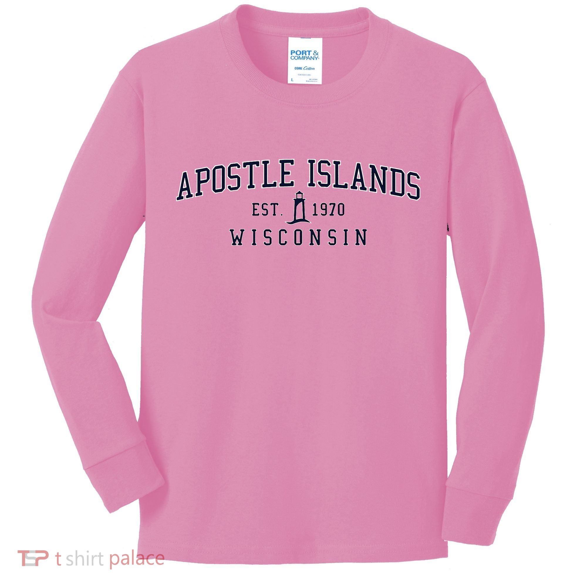 Apostle Islands Wisconsin Kids Long Sleeve Shirt