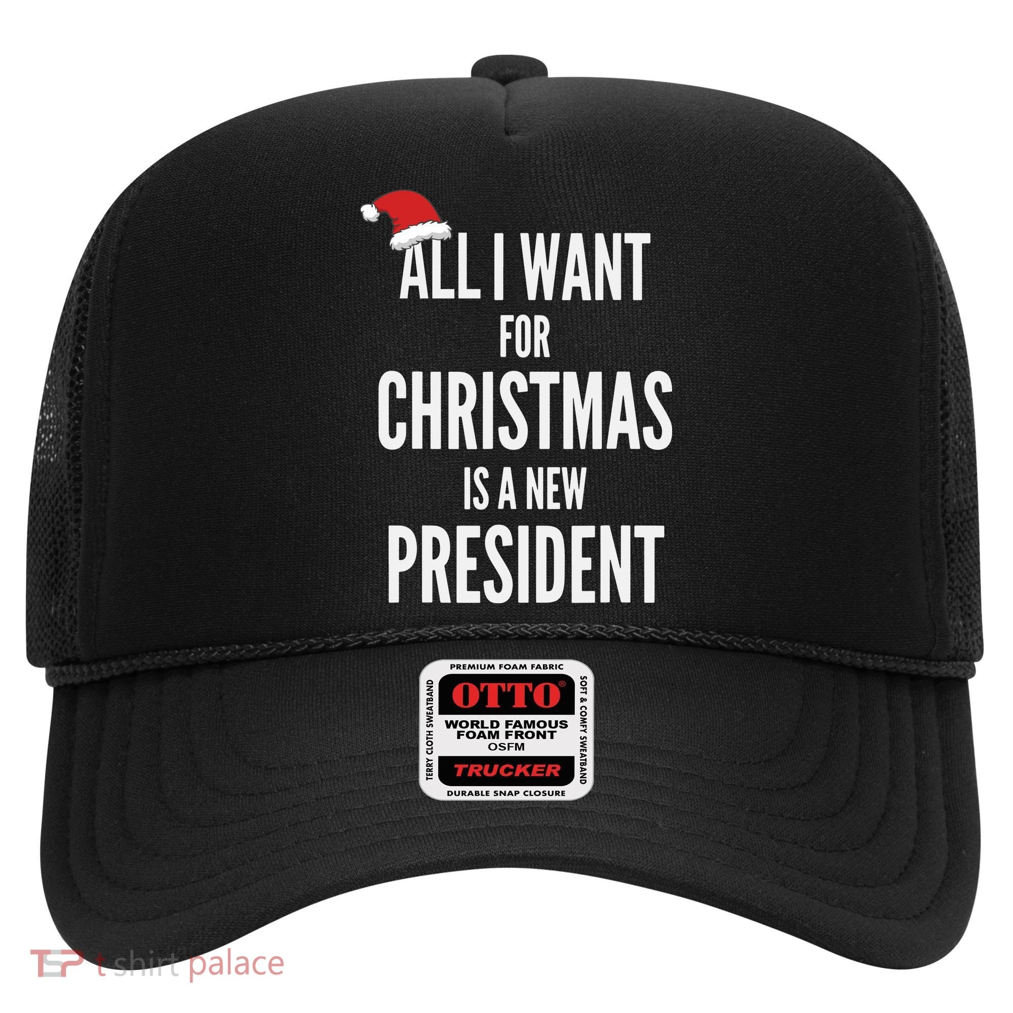 All I Want For Christmas Is A New President Santa Hat Hat
