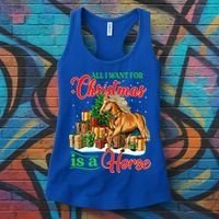 All I Want For Christmas Is A Horse Gift Women's Tank Top thumb 3