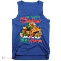 All I Want For Christmas Is A Horse Gift Tank Top thumb 0