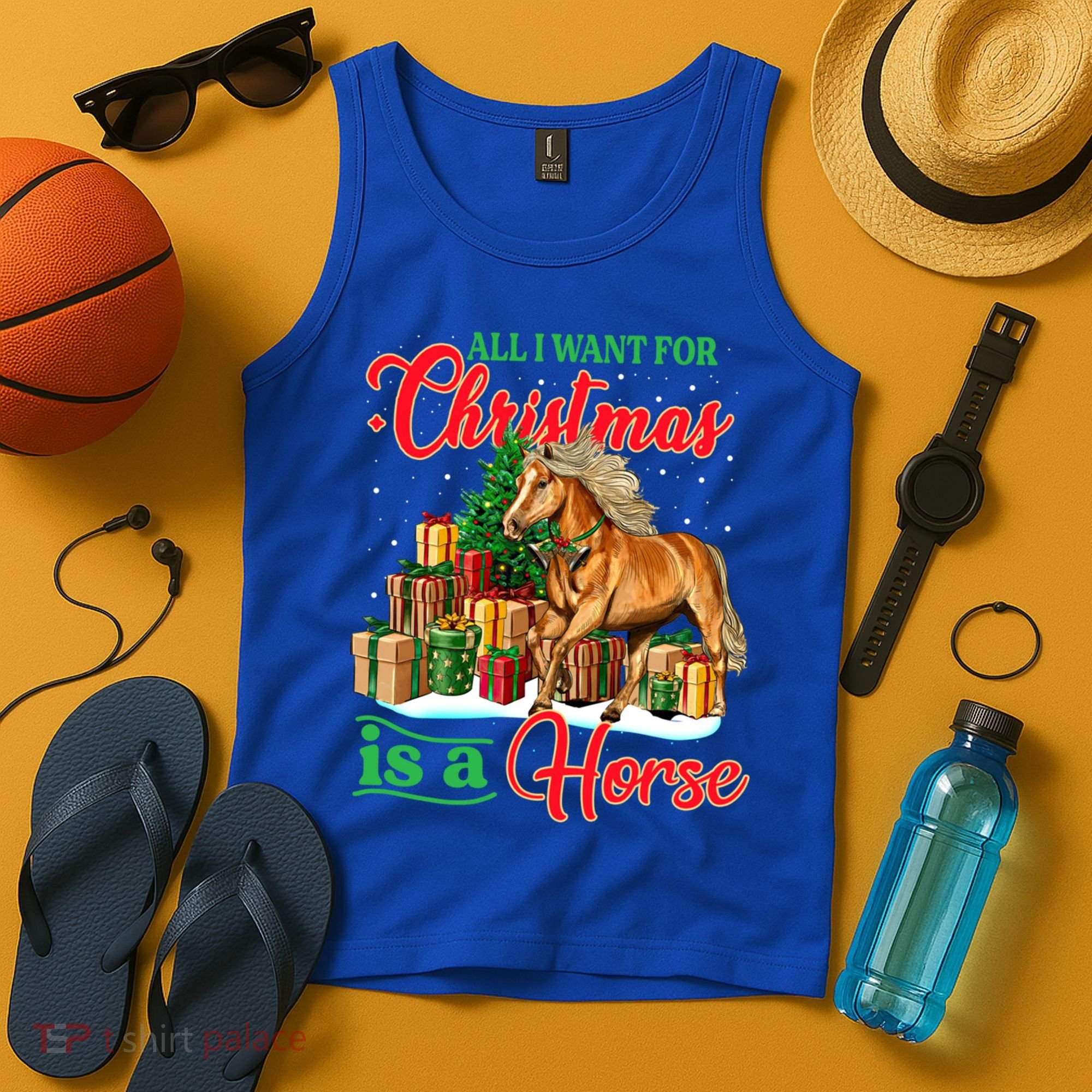 All I Want For Christmas Is A Horse Gift Tank Top