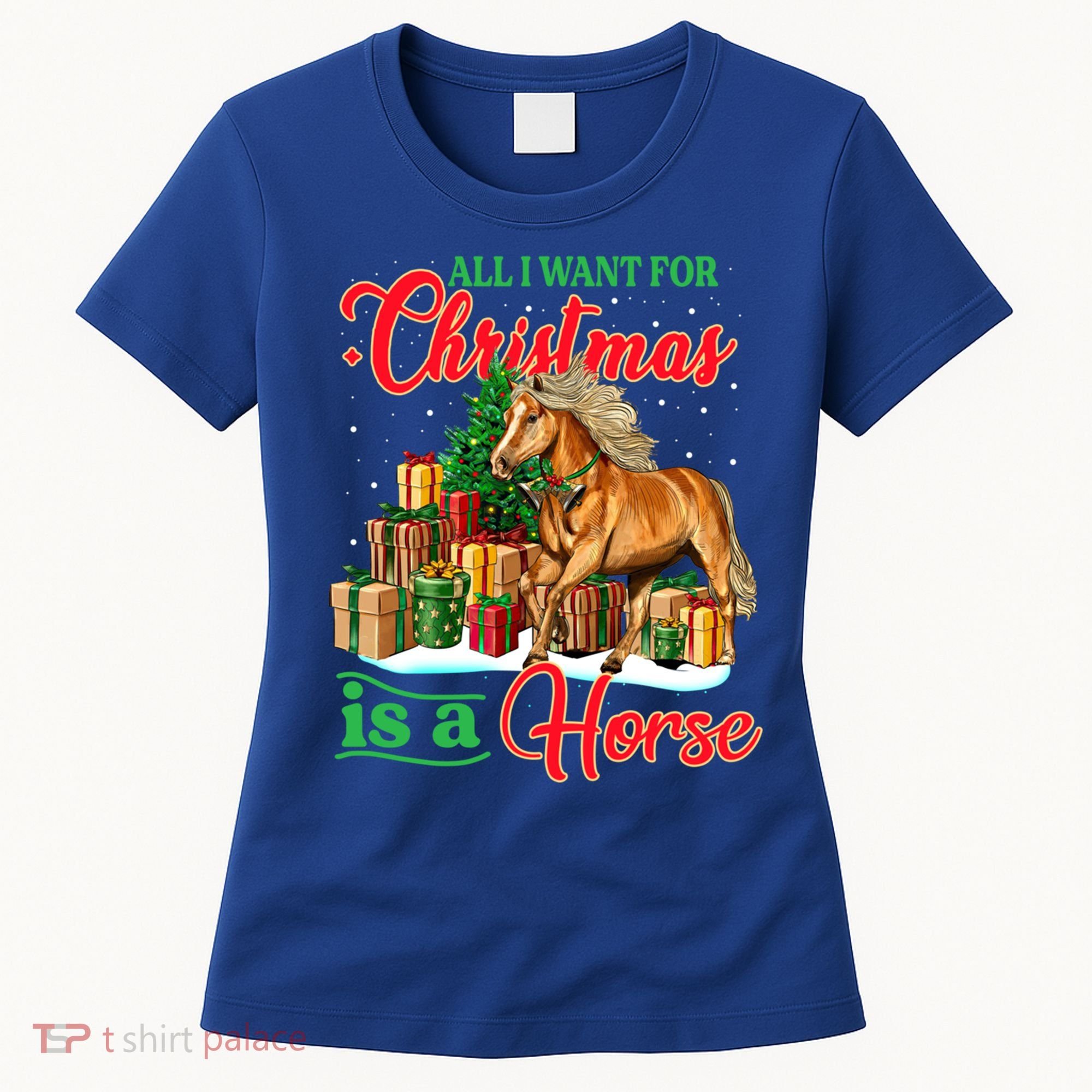 All I Want For Christmas Is A Horse Gift Women's T-Shirt