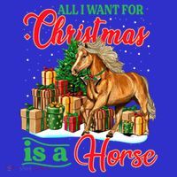 All I Want For Christmas Is A Horse Gift Kids Sweatshirt thumb 2
