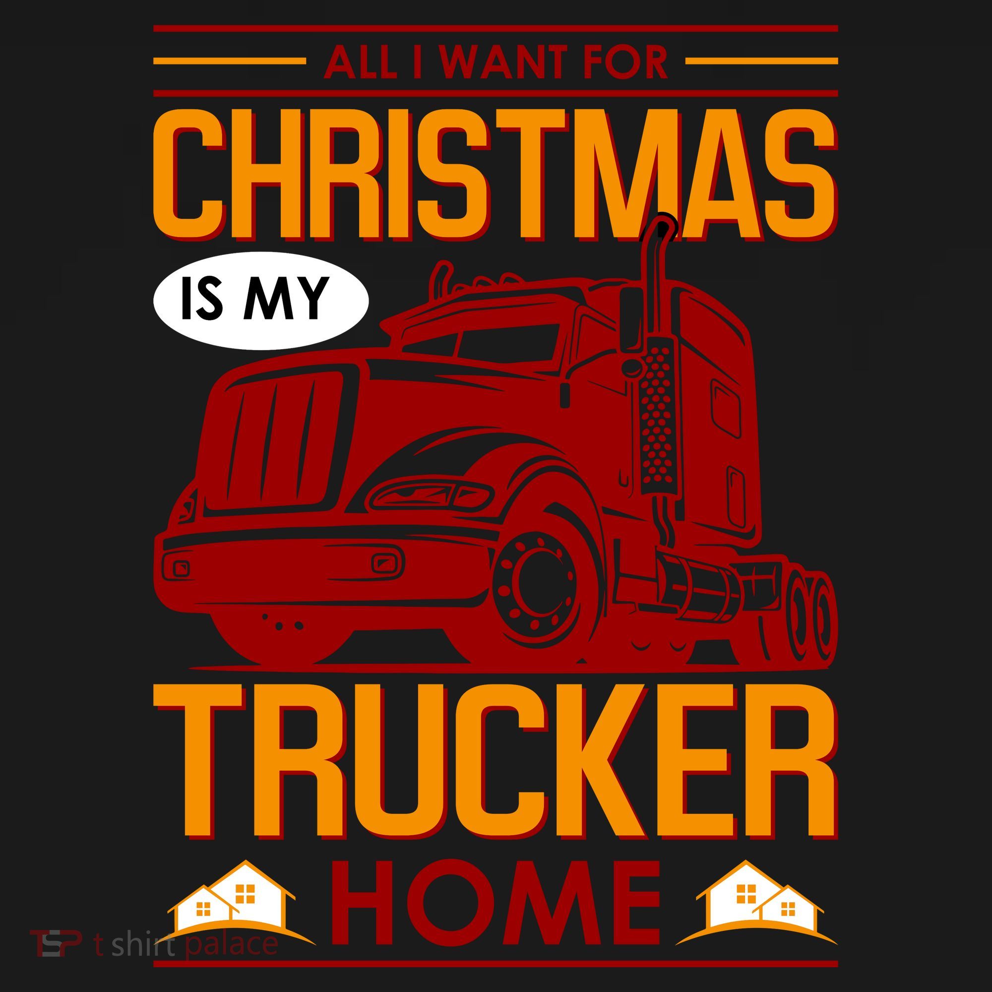 All I Want For Christmas Is My Trucker Home Toddler Hoodie