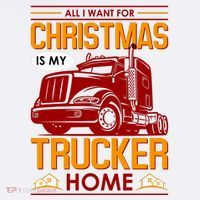 All I Want For Christmas Is My Trucker Home Baby Bodysuit thumb 2