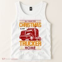 All I Want For Christmas Is My Trucker Home Tank Top thumb 2