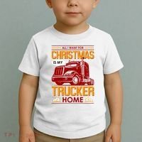 All I Want For Christmas Is My Trucker Home Toddler T-Shirt thumb 2
