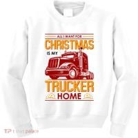 All I Want For Christmas Is My Trucker Home Kids Sweatshirt thumb 0