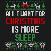 All I Want Is More Sleep New Twin Mom And Dad Ugly Christmas Meaningful Gift Women's Hoodie thumb 2