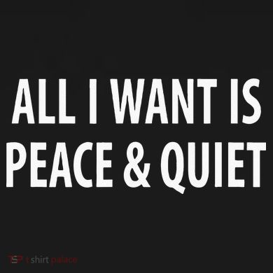 All I Want Is Peace & Quiet T-Shirt