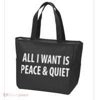 All I Want Is Peace & Quiet Tote Bag thumb 3