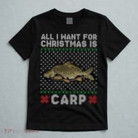 All I Want For Christmas Is Carp Fishing Christmas T-Shirt thumb 5
