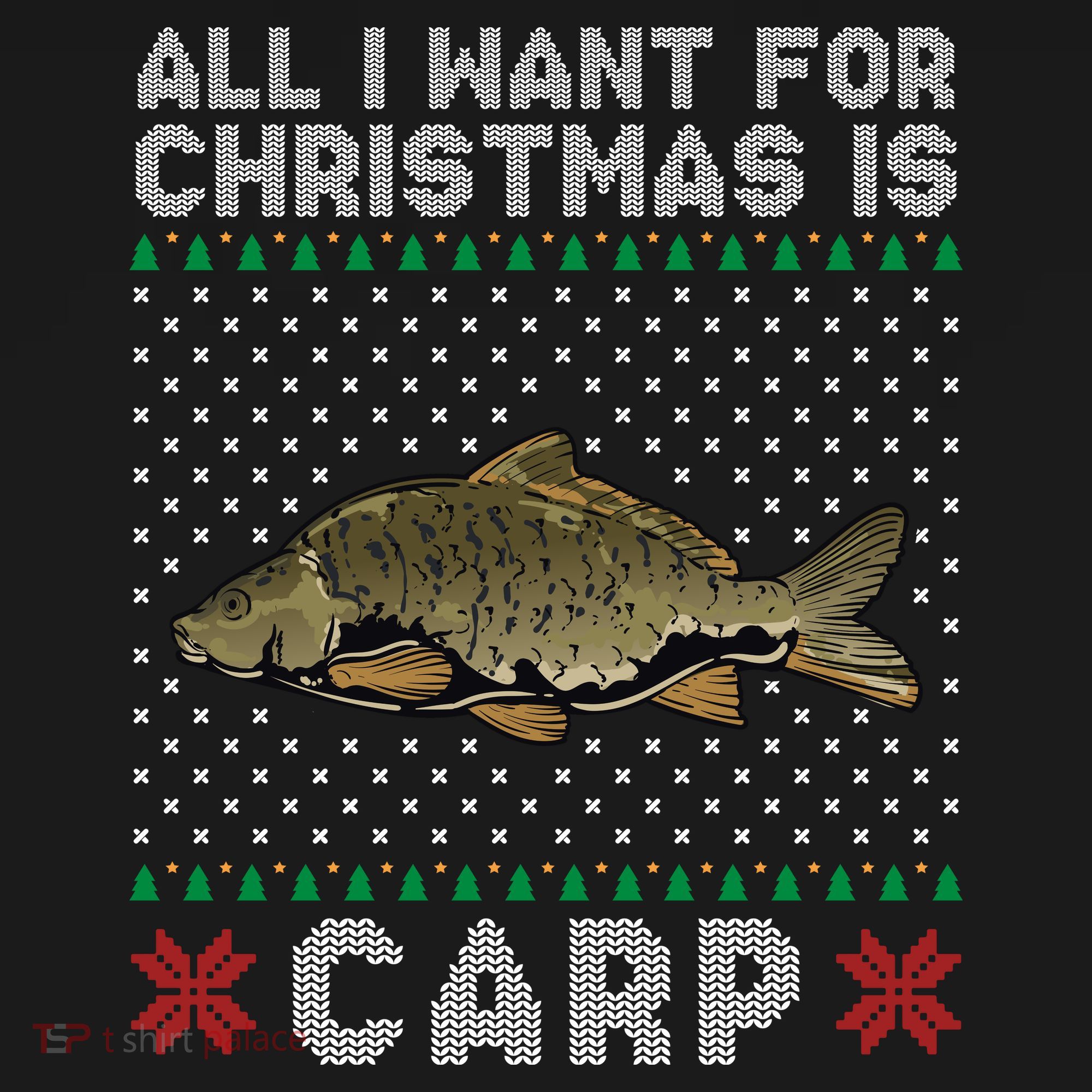 All I Want For Christmas Is Carp Fishing Christmas Women's Tank Top