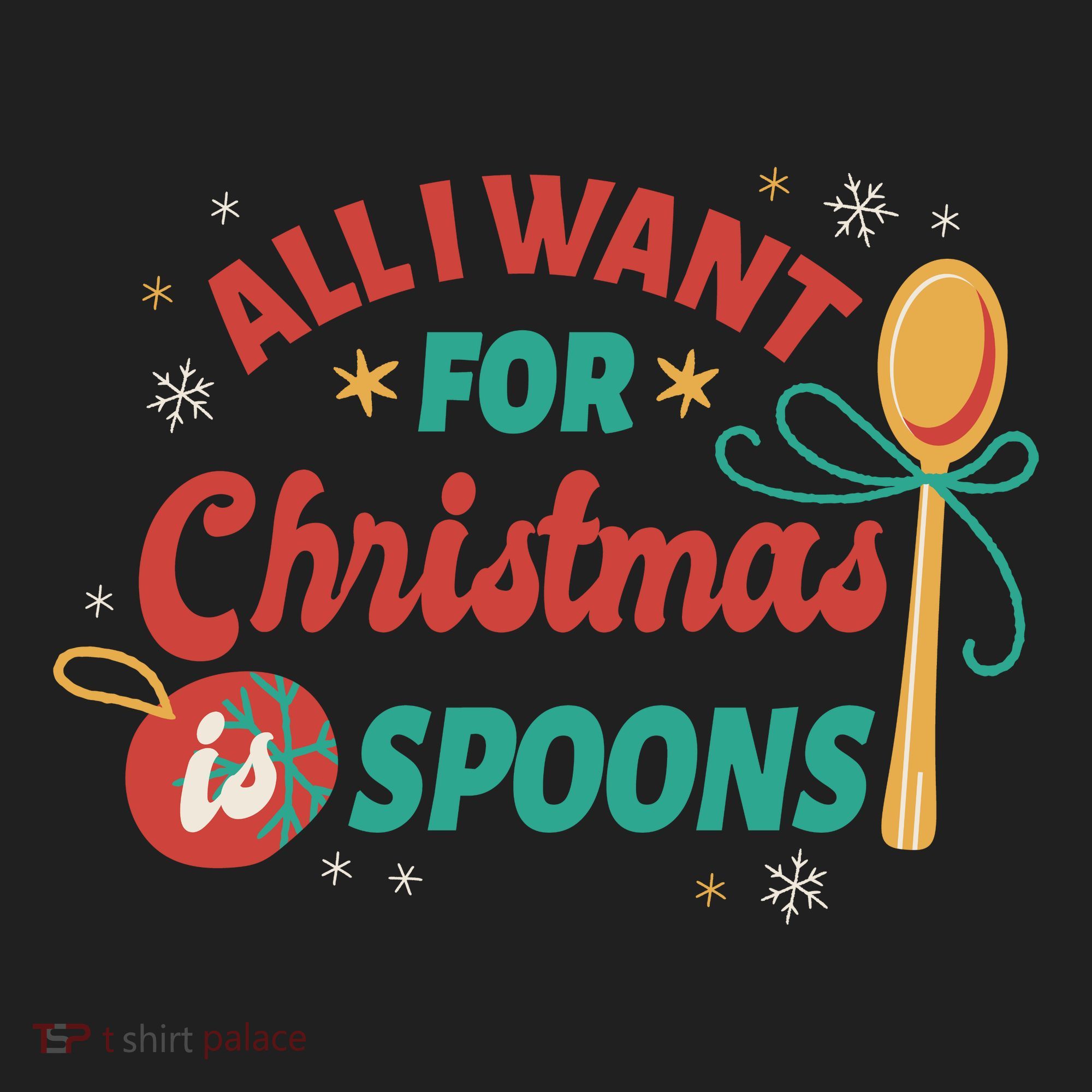 All I Want For Christmas Is Spoons Funny Women's Sweatshirt