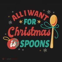 All I Want For Christmas Is Spoons Funny Coaster thumb 2