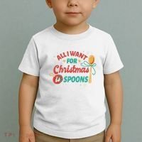 All I Want For Christmas Is Spoons Funny Toddler T-Shirt thumb 2