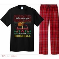 All I Want For Christmas Is To Play Dodgeball Ugly Sweater Pajama Set thumb 0
