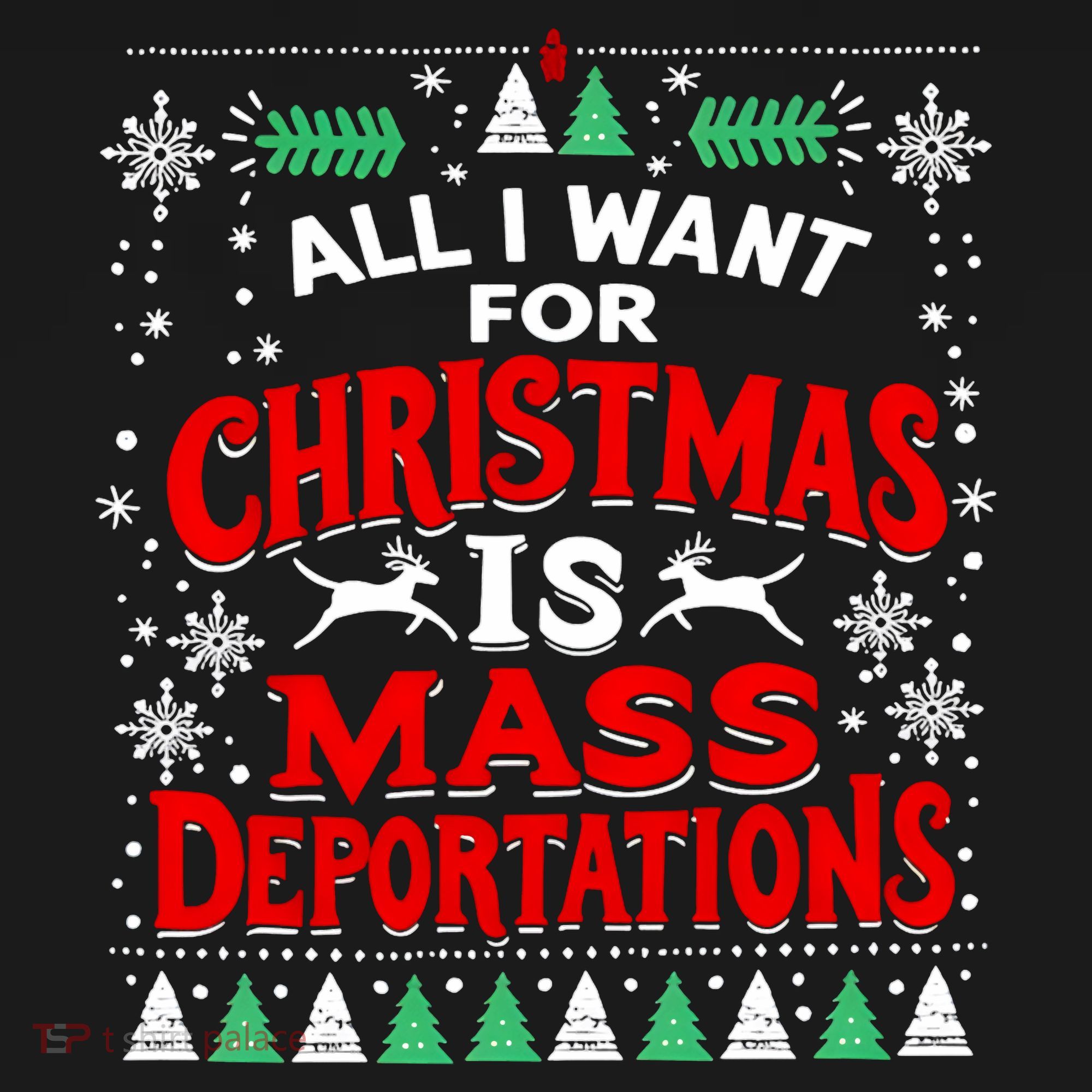 All I Want For Christmas Is Mass Deportation Hoodie