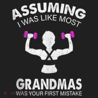 Assuming I Was Like Most Grandmas Workout Fitness Grandma Beanie thumb 2