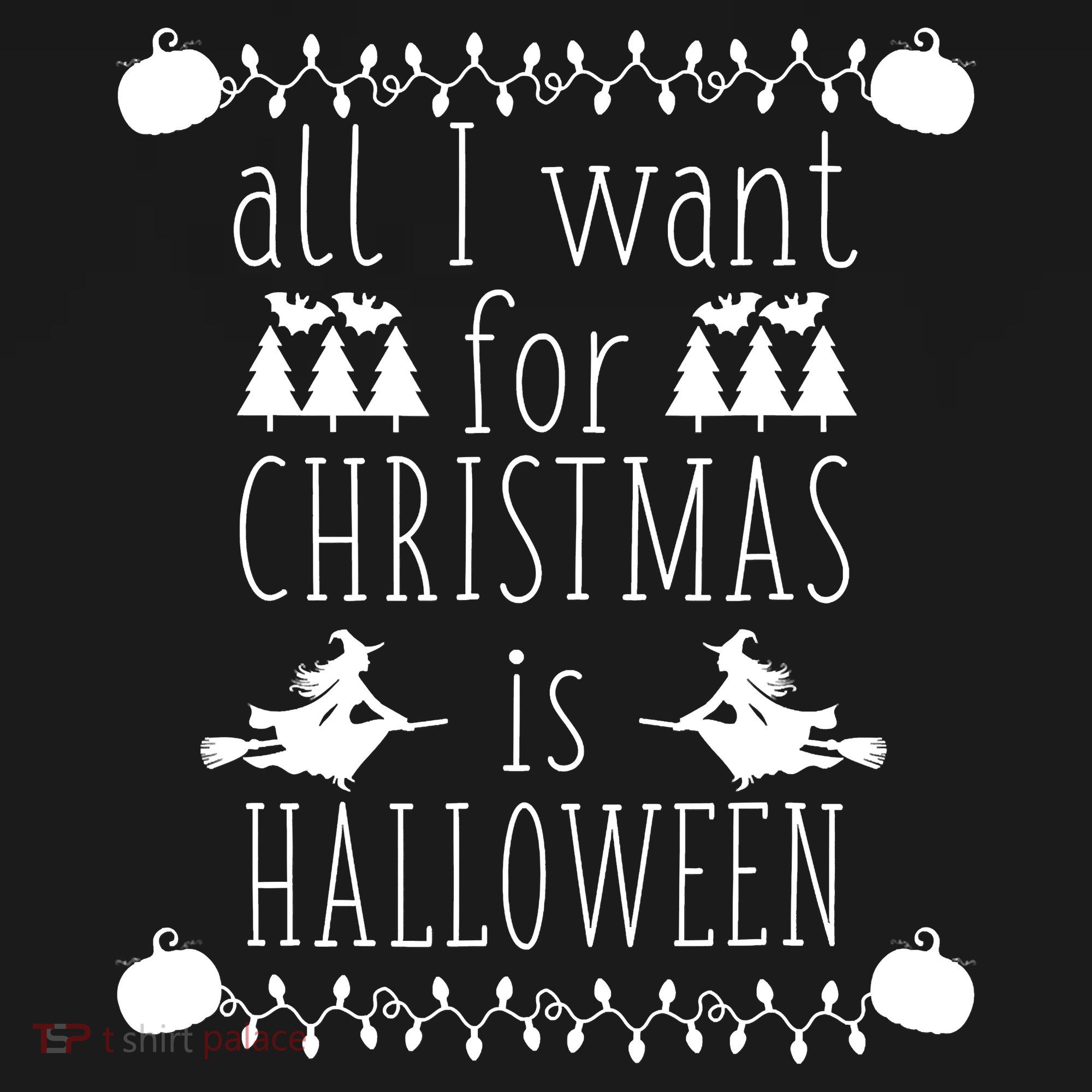 All I want for Christmas is Halloween Skull Christmas Lights Women's Tank Top
