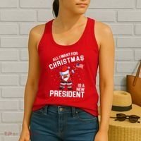 All I Want For Christmas Is A New President Women's Tank Top thumb 2