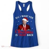 All I Want For Christmas Is Trump Back And New President  Women's Tank Top thumb 0