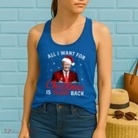 All I Want For Christmas Is Trump Back And New President  Women's Tank Top thumb 2