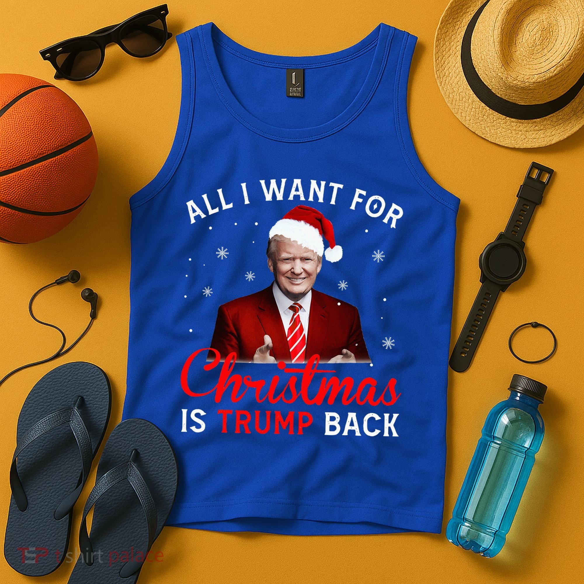 All I Want For Christmas Is Trump Back And New President  Tank Top