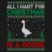 All I Want For Xmas Is A Goose Ugly Christmas Sweater Great Gift Bucket Hat thumb 4