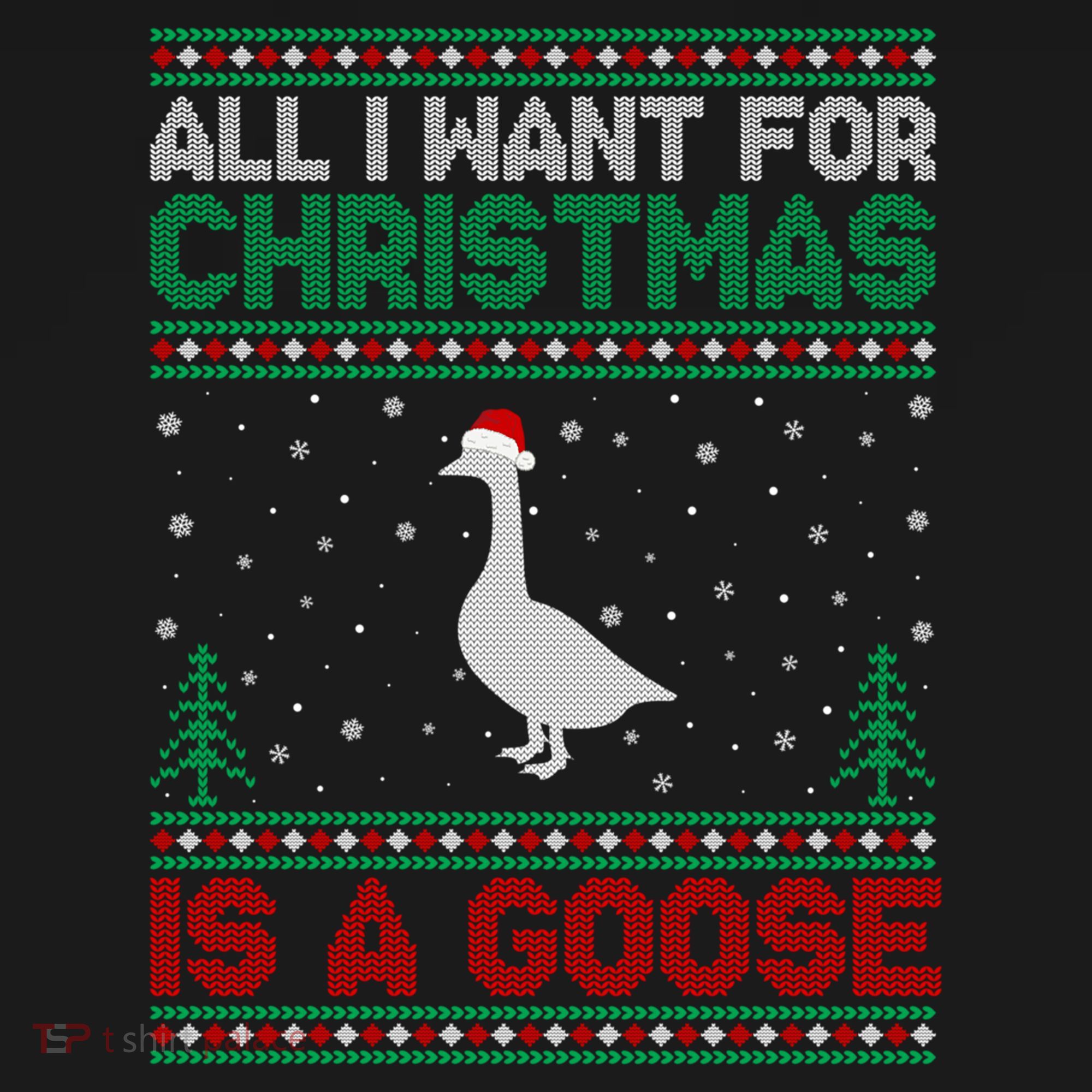 All I Want For Xmas Is A Goose Ugly Christmas Sweater Great Gift Bucket Hat