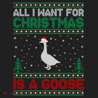 All I Want For Xmas Is A Goose Ugly Christmas Sweater Great Gift Beanie thumb 2
